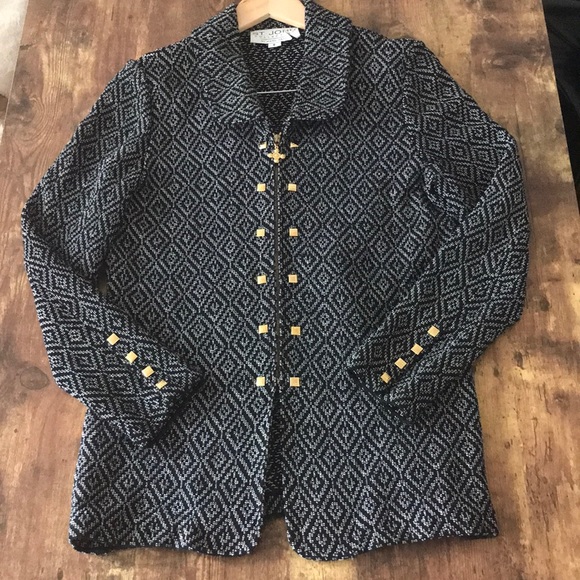 St. John Collection Jackets & Blazers - St. John Collection Printed Blazer Jacket